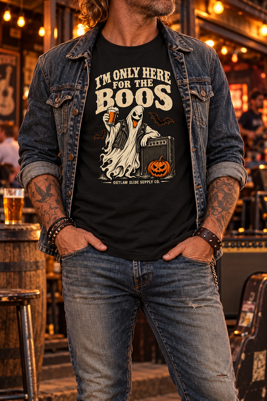 Ghost Boogie Australian Pub Rock Halloween T-Shirt, Vintage Rock Tee