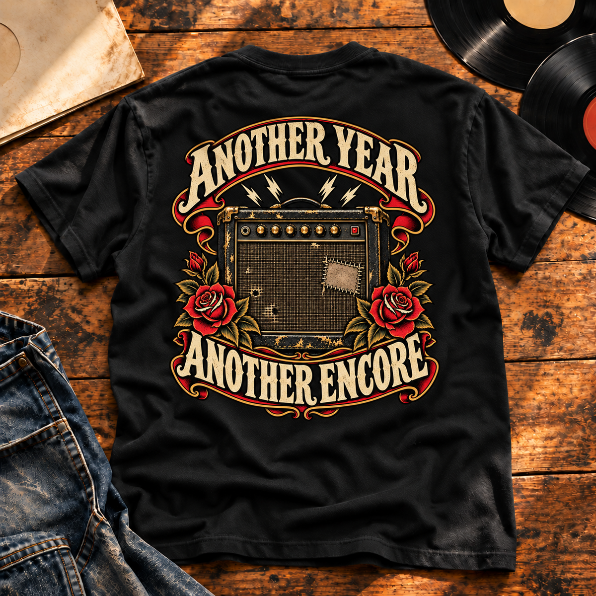 Another Year Another Encore — Black back view
