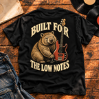 Built For The Low Notes Heavyweight Tee black back print hero