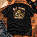 Wild Country Loud Soul Heavyweight Tee — black back-print hero
