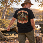 The Swag Was Easy Getting Up Was the Encore Heavyweight Tee — Black lifestyle photograph