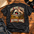 One More Crate Before Home — Black vinyl flat-lay back view