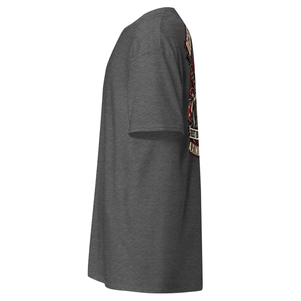 Dark Heather T-shirt, opposite side view