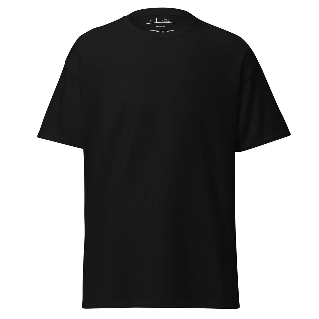 Black Decibels & Gasoline T-shirt, plain front