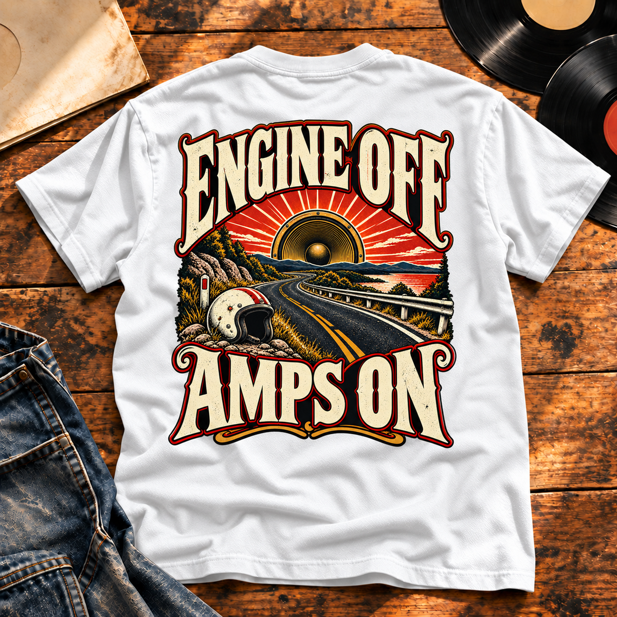 Engine Off Amps On — White back view