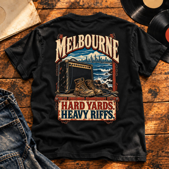 melbourne hard yards heavy riffs — Black
