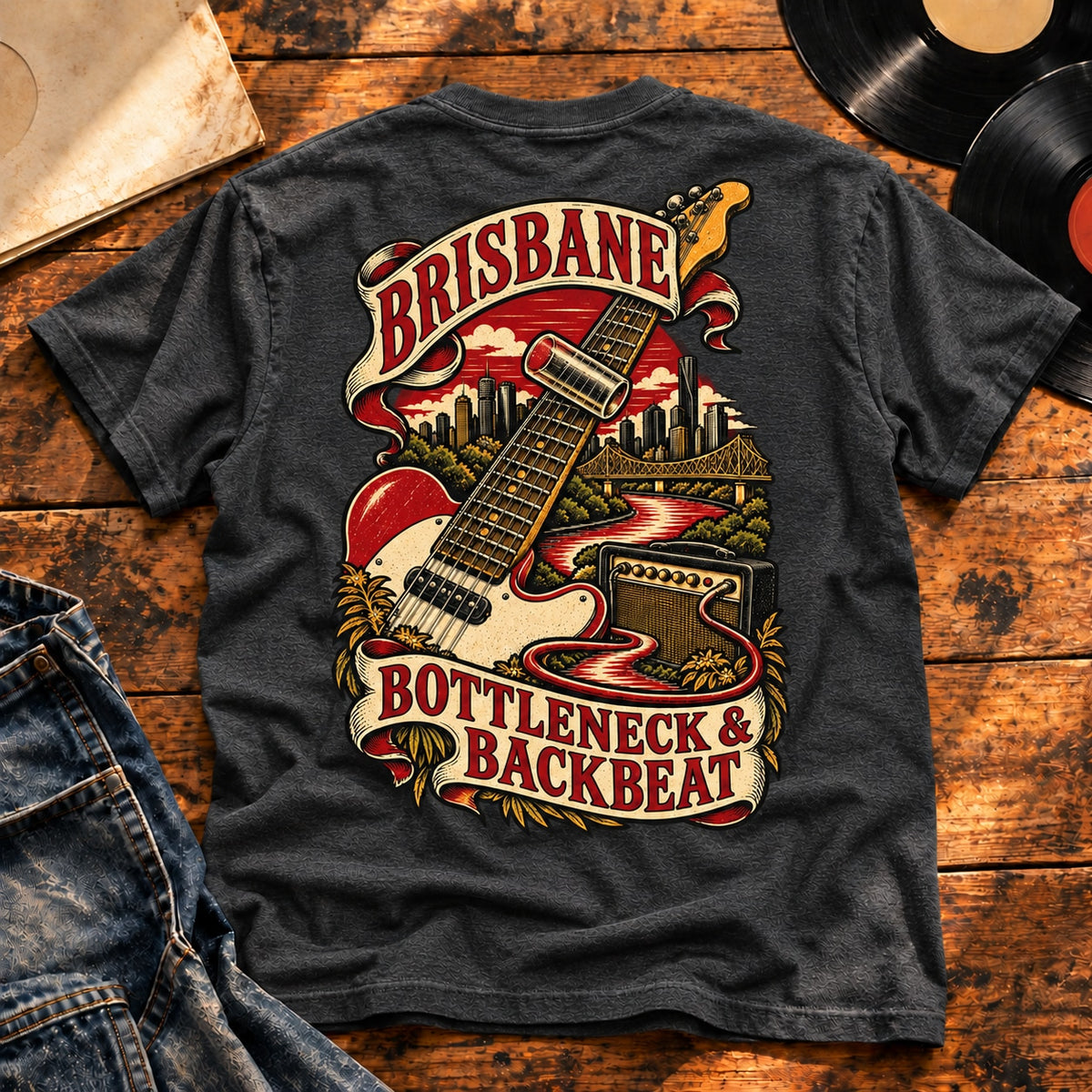 brisbane bottleneck backbeat — Charcoal Heather
