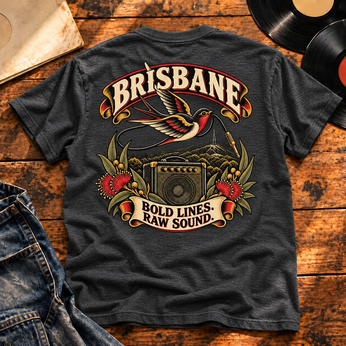 brisbane bold lines raw sound — Charcoal Heather