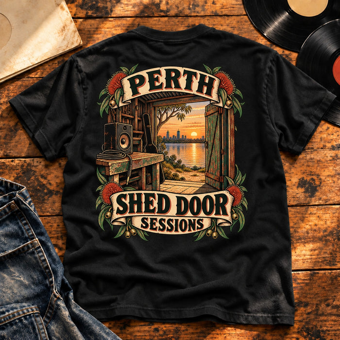 perth shed door sessions — Black