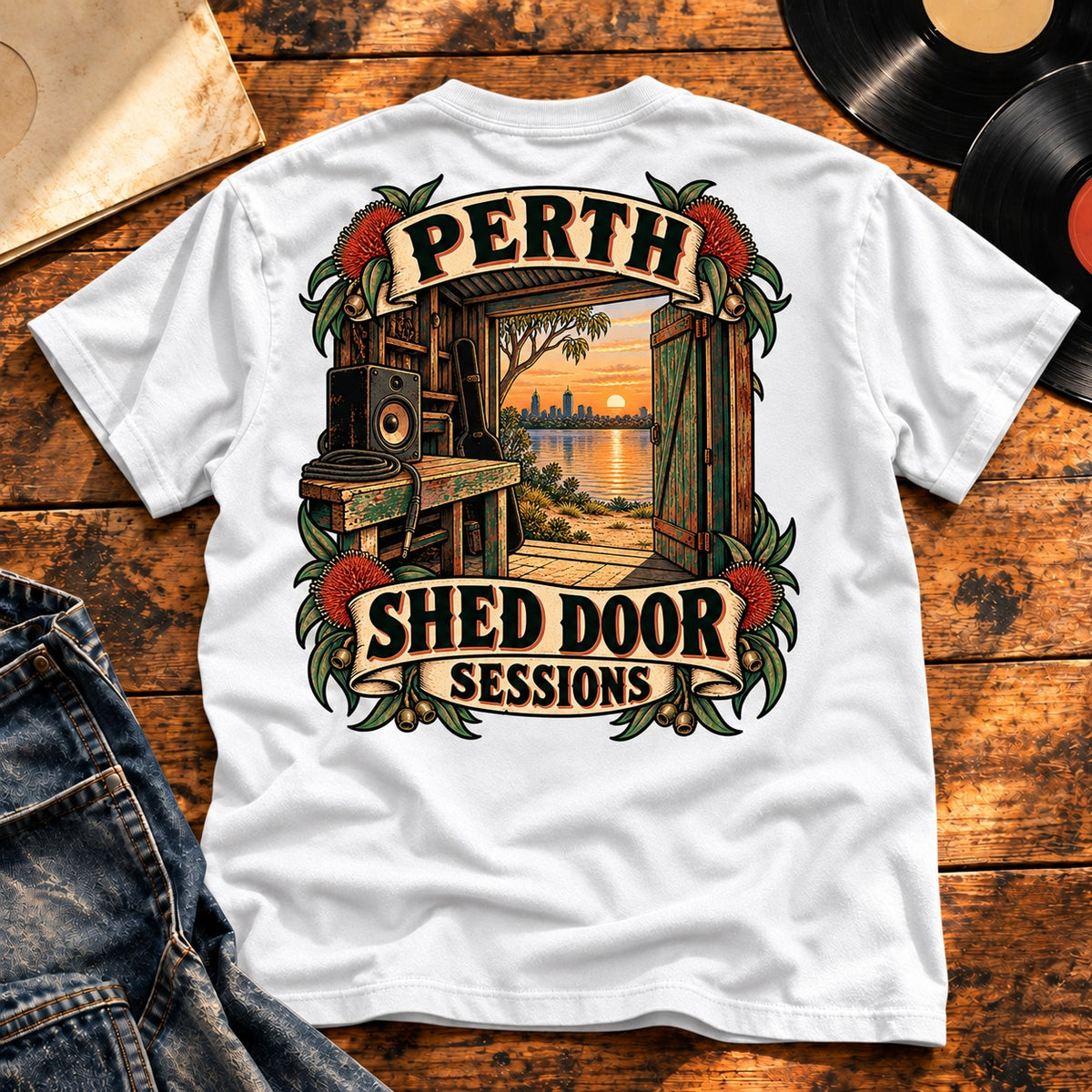 perth shed door sessions — White