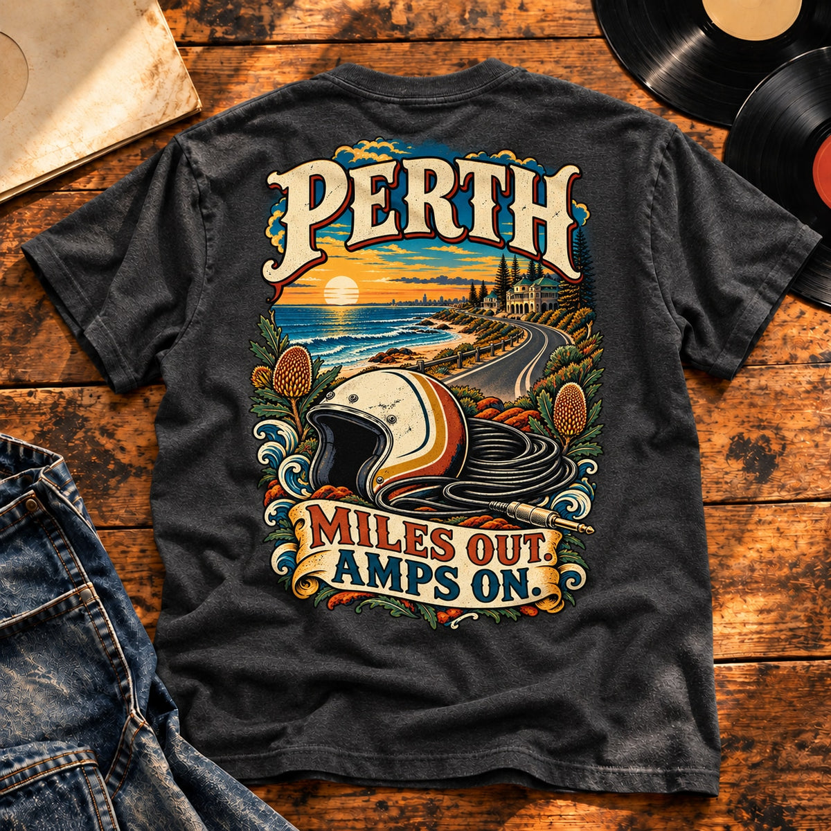 perth miles out amps on — Charcoal Heather