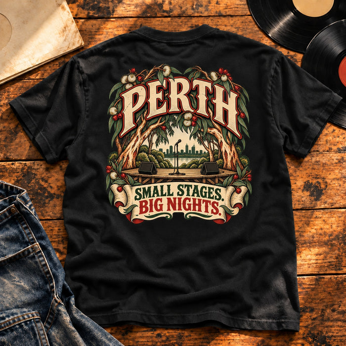 perth small stages big nights — Black