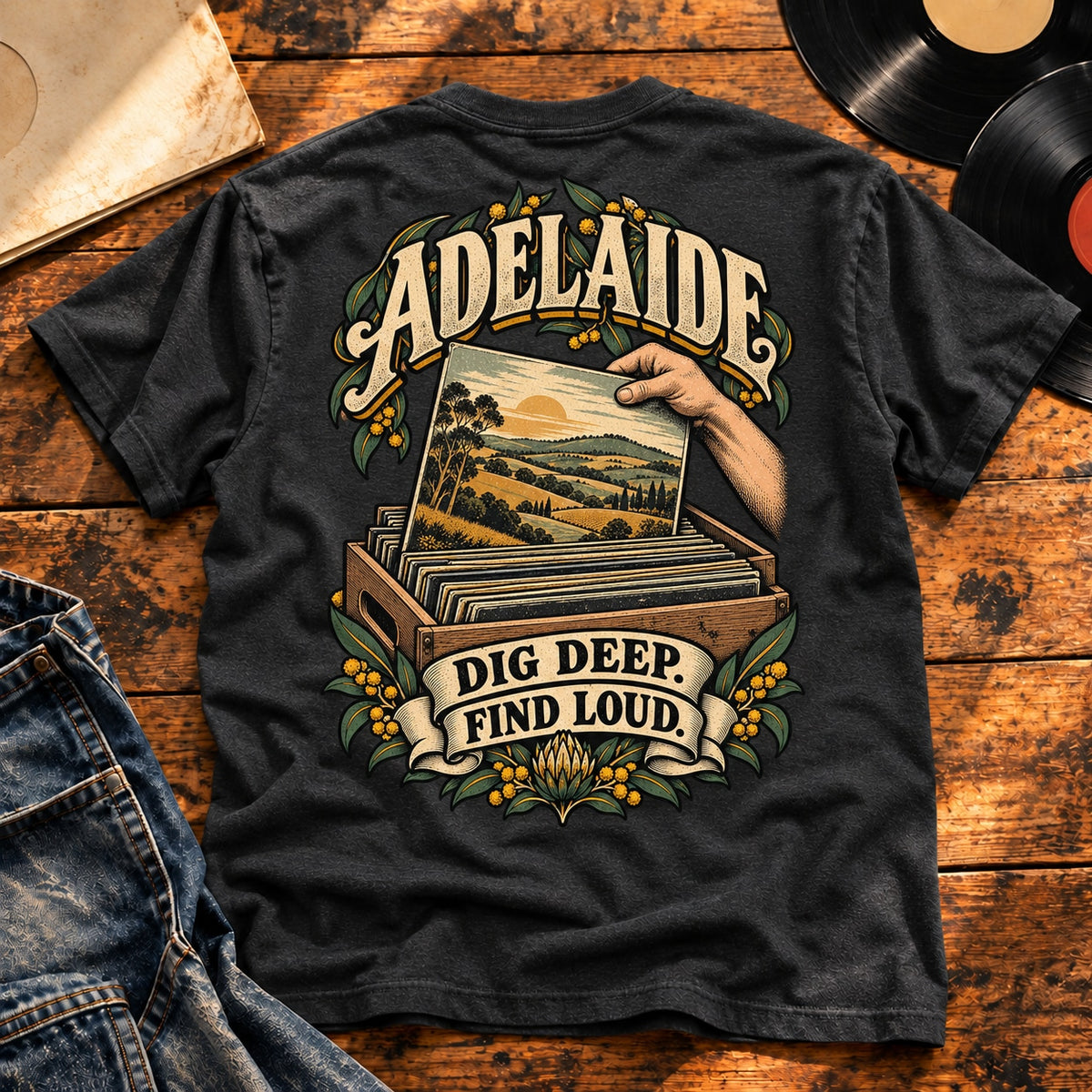 adelaide dig deep find loud — Charcoal Heather