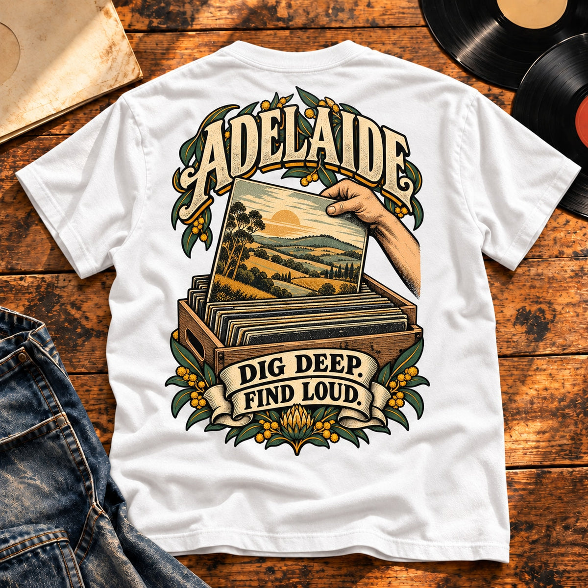adelaide dig deep find loud — White