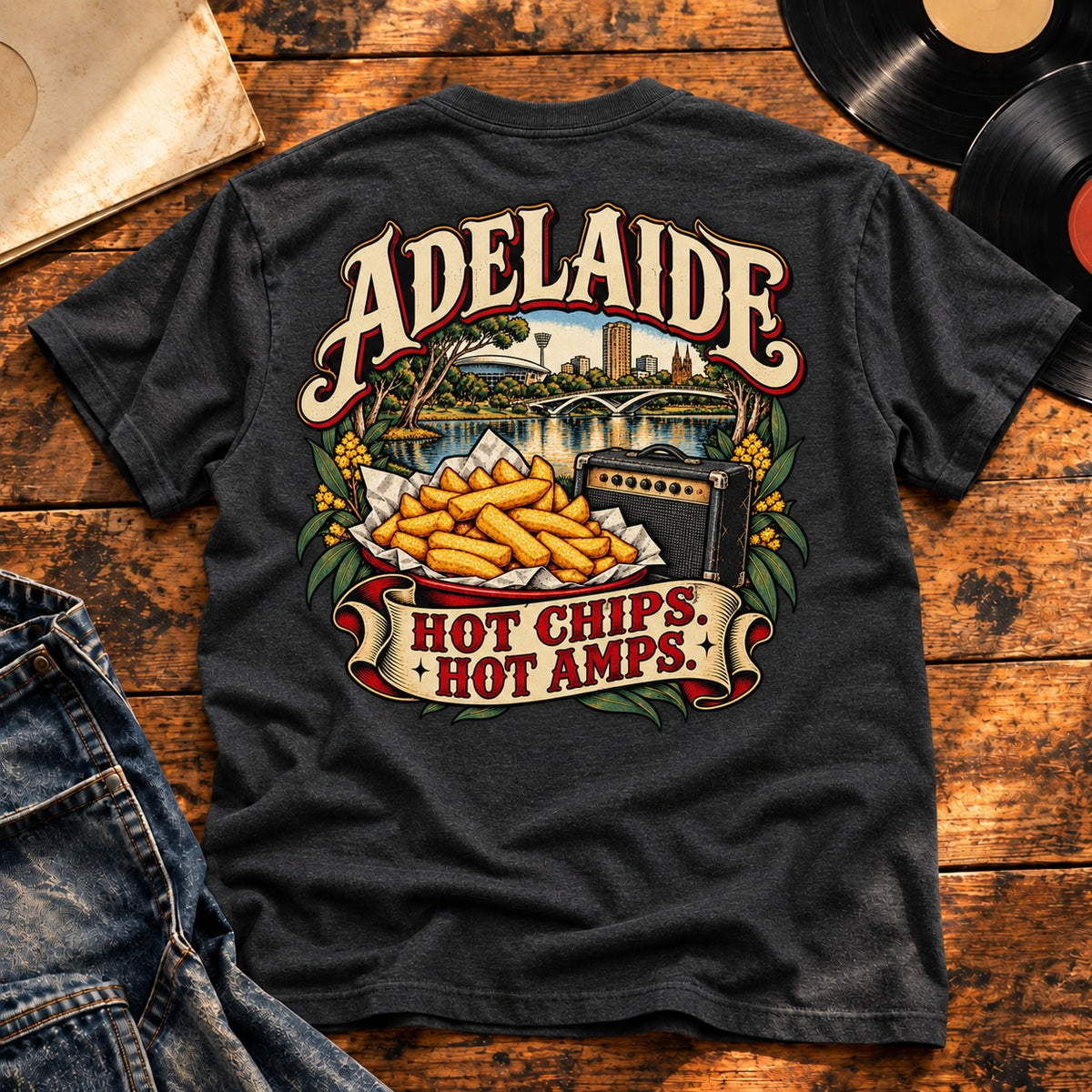 adelaide hot chips hot amps — Charcoal Heather