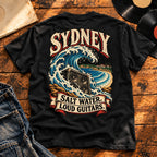 Sydney Bondi Breaker — Black, back print