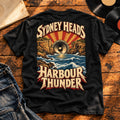 Sydney Harbour Heads Thunder — Black, back print