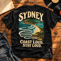 Sydney Northern Beaches Noise — Black, back print