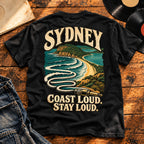 Sydney Northern Beaches Noise — Black, back print
