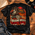 Raising Hell, Playing Slide Heavyweight Tee — black