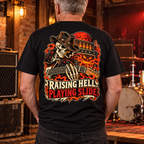 Raising Hell, Playing Slide Heavyweight Tee — lifestyle