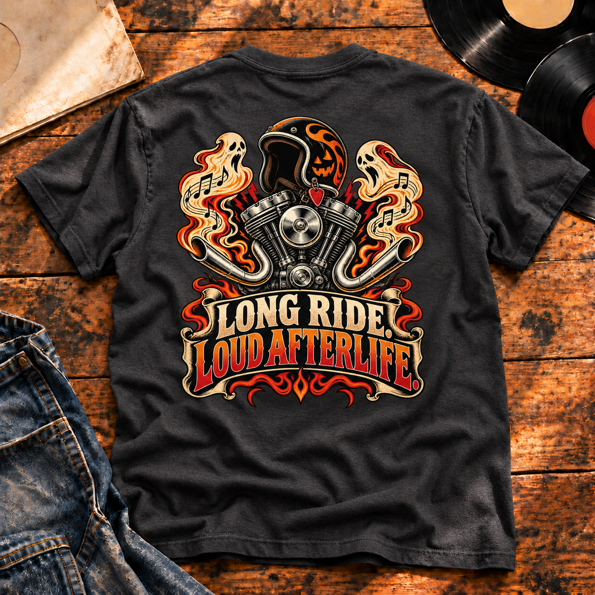 Loud Afterlife Heavyweight Tee — charcoal