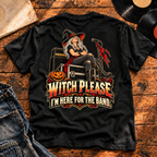 Witch Please, Here for the Band Heavyweight Tee — black