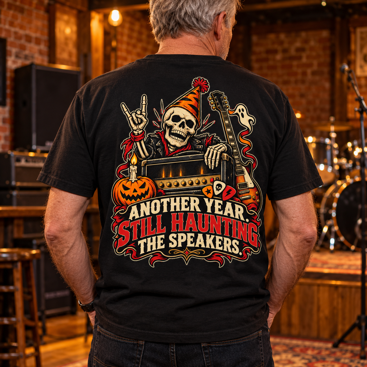 Still Haunting the Speakers Heavyweight Tee — lifestyle