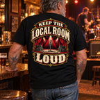 Keep the Local Room Loud — Black pub lifestyle back view