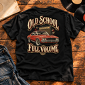 Old School Full Volume Heavyweight Tee — Black back-print vinyl hero