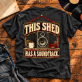 This Shed Has a Soundtrack — Black back view