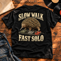 Slow Walk Fast Solo Heavyweight Tee black back print hero