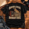 Sound Check Boundary Check black back print hero
