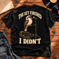 The Set Finished I Didn’t Heavyweight Tee black back print hero