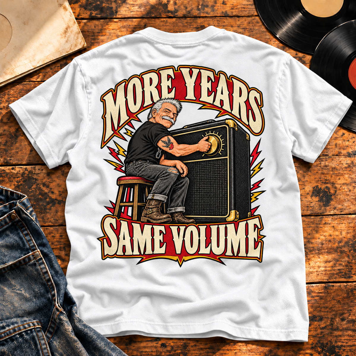 More Years Same Volume — White back view